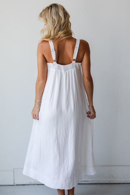 Deluxe Vision Off White Maxi Dress