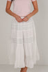 Remember You Fondly White Midi Skirt