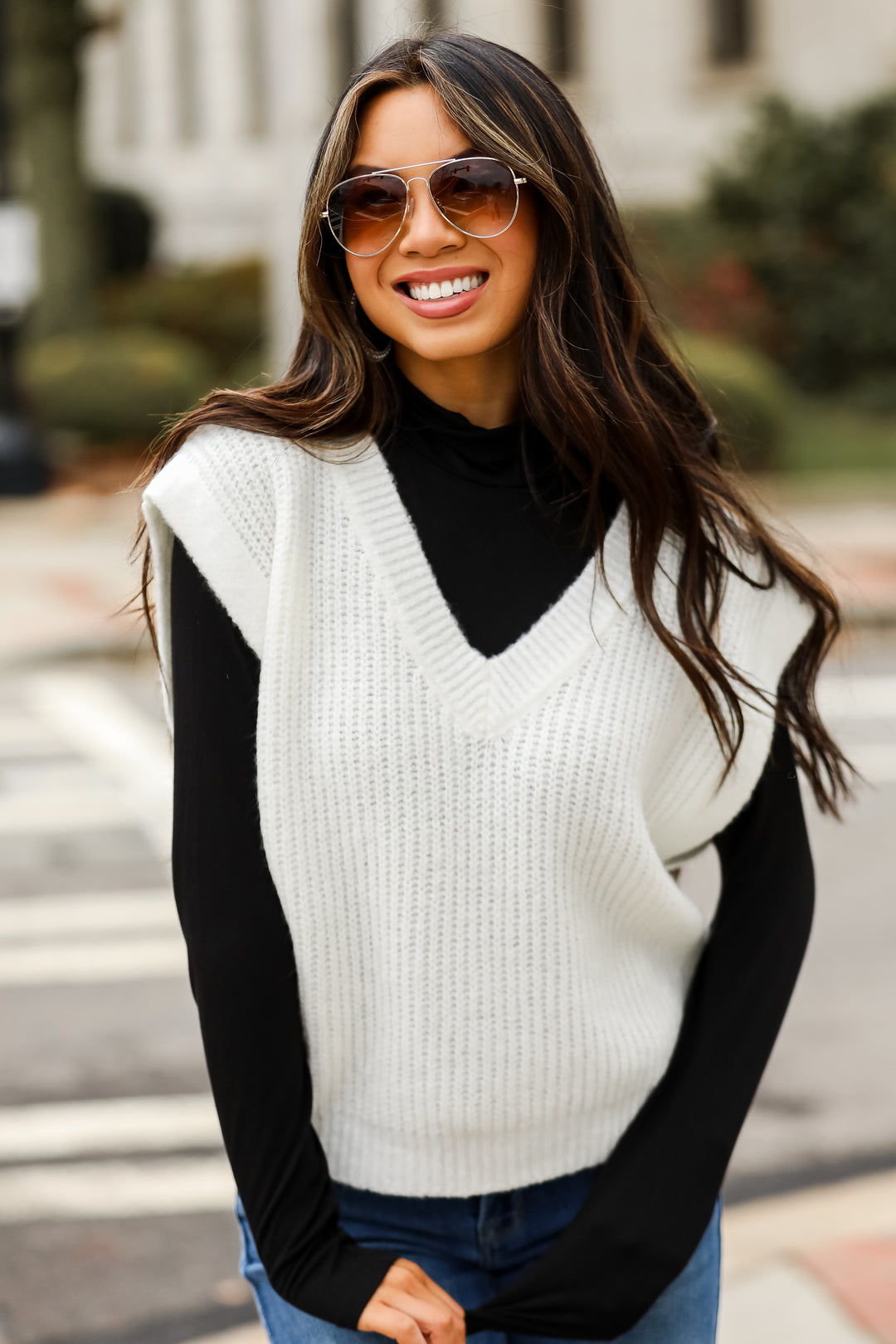 White Sweater Vest