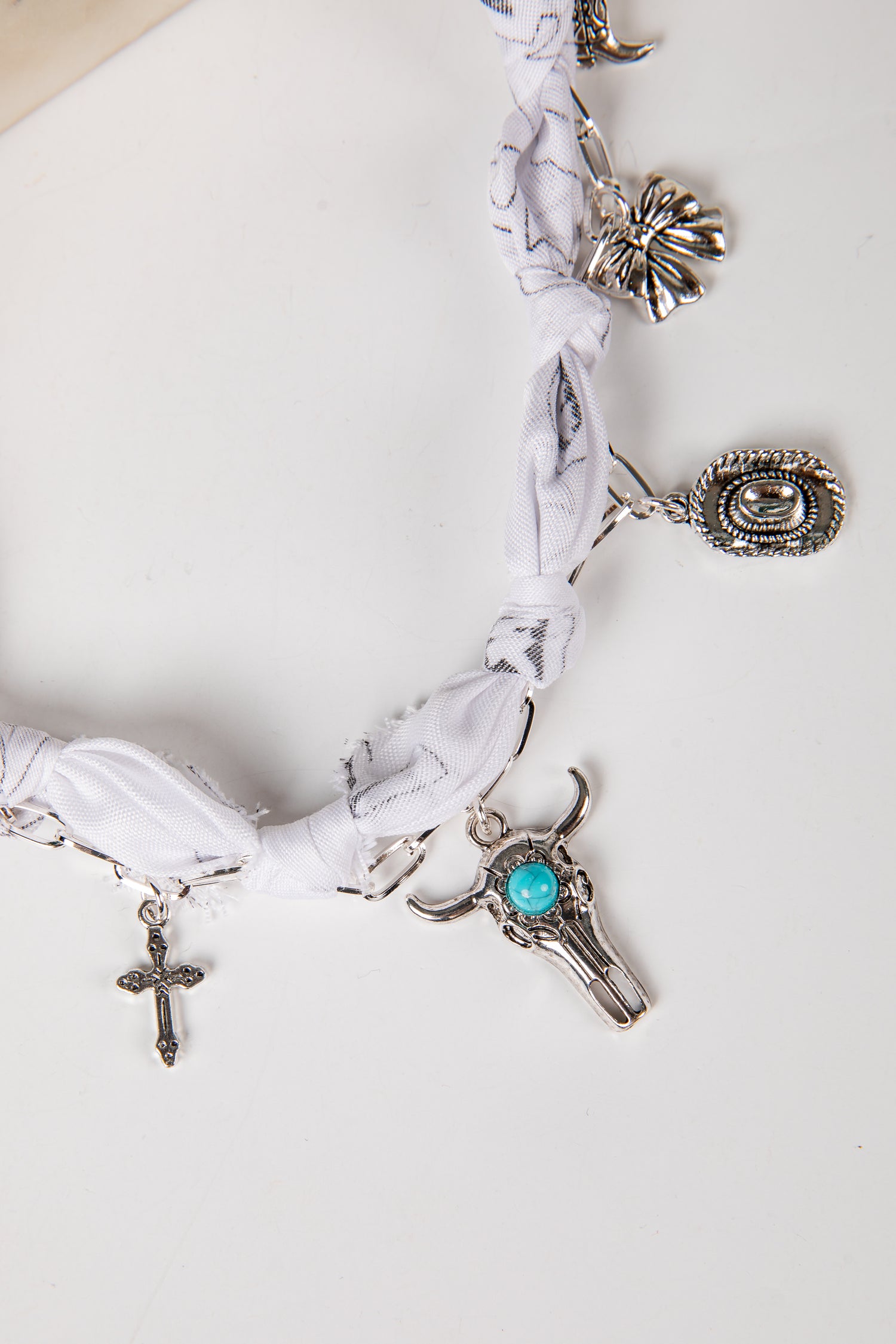 silver charm necklace