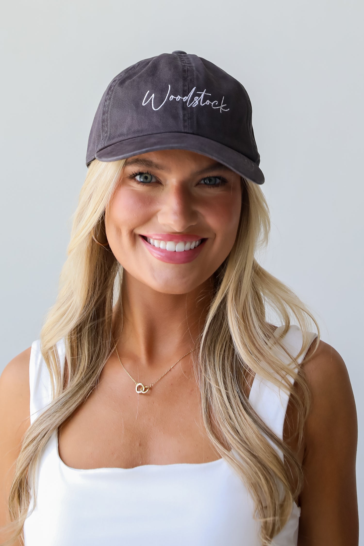 Woodstock Script Embroidered Hat