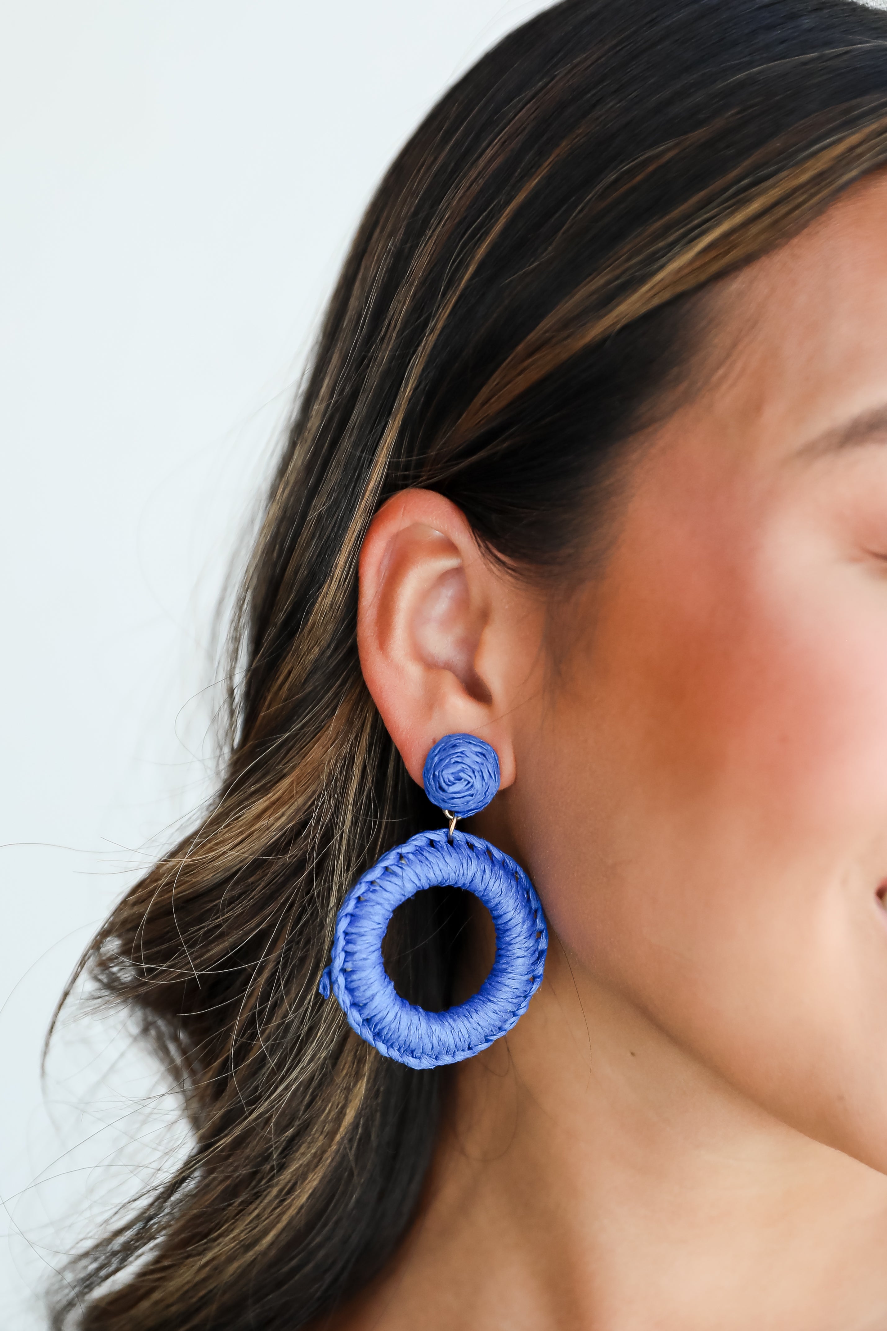 Phoebe Straw Statement Earrings