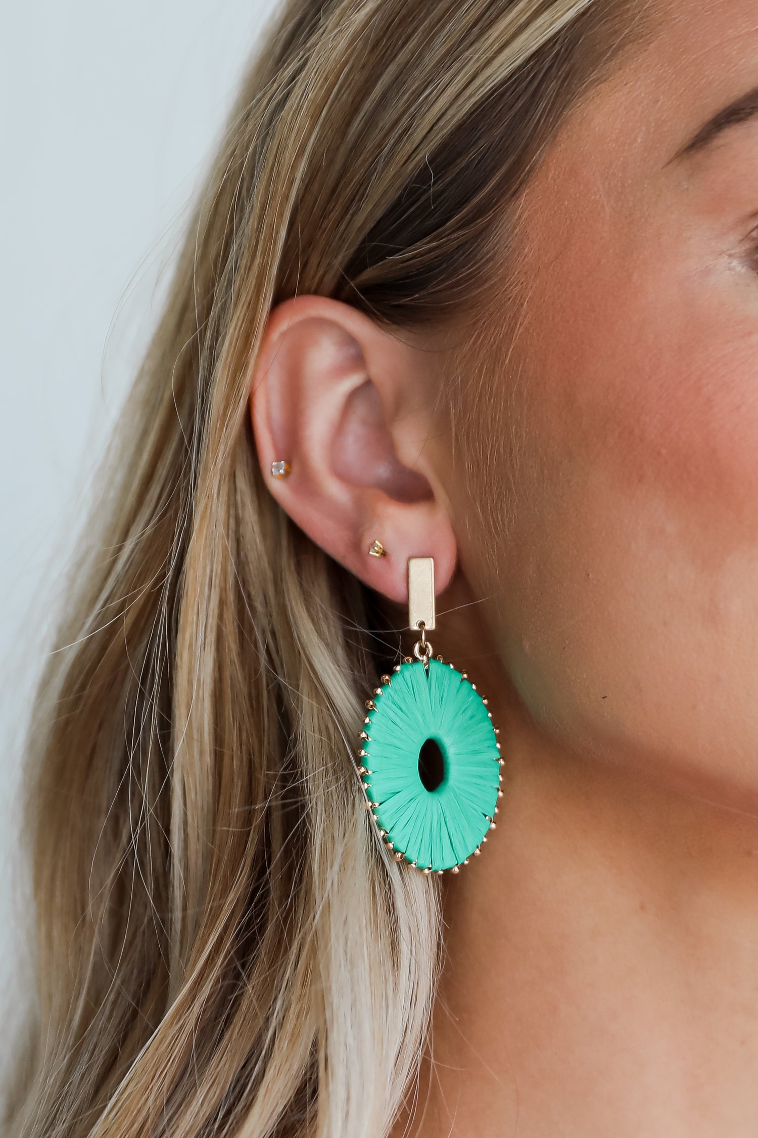 Aspen Straw Statement Earrings