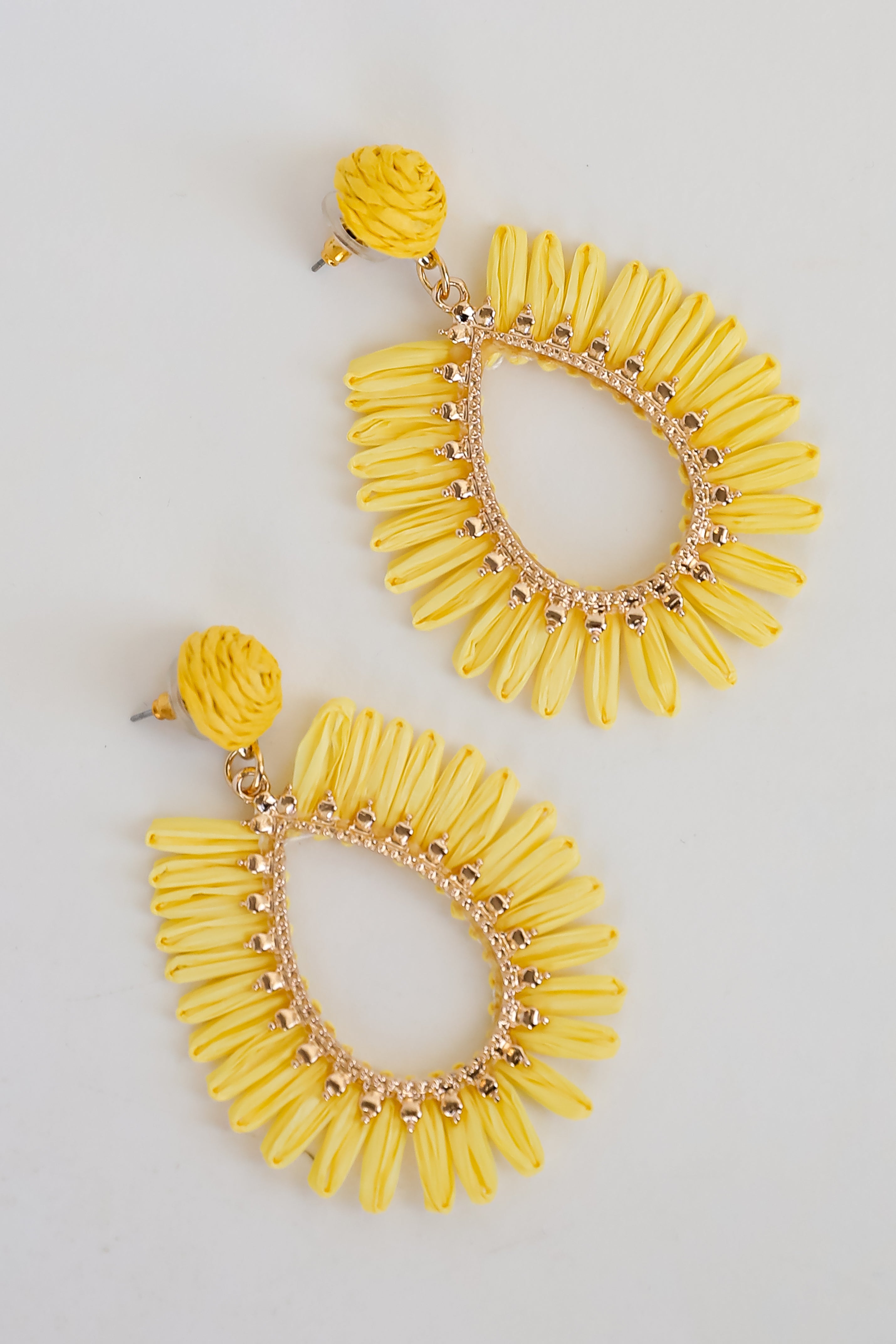 Sadie Straw Statement Earrings