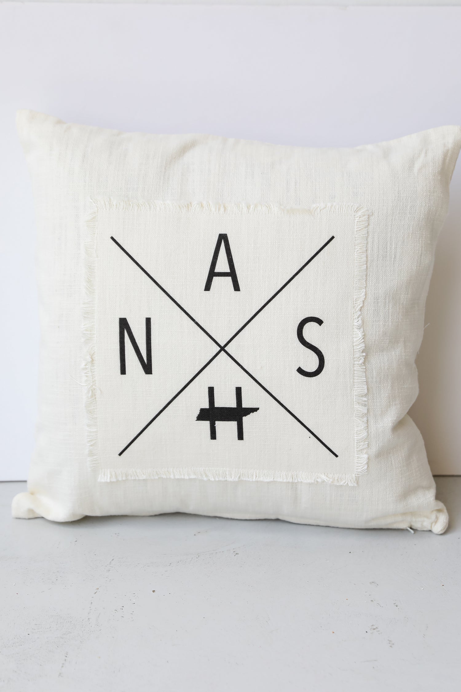 FINAL SALE - Nashville Cross Pillow