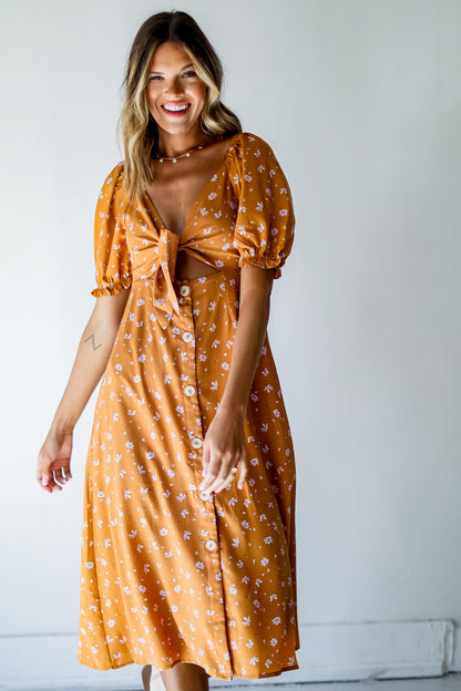 Just The One Floral Midi Dress