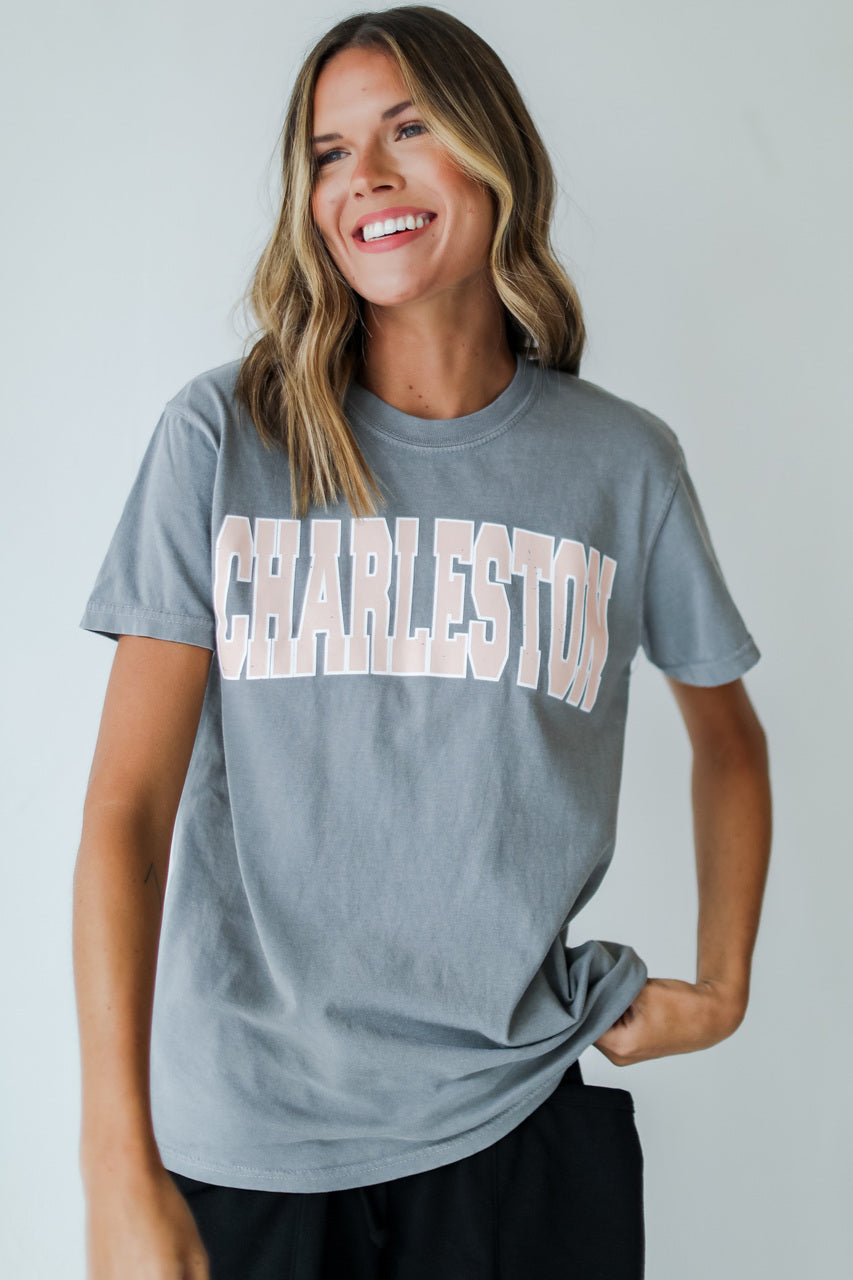 Grey Charleston Graphic Tee