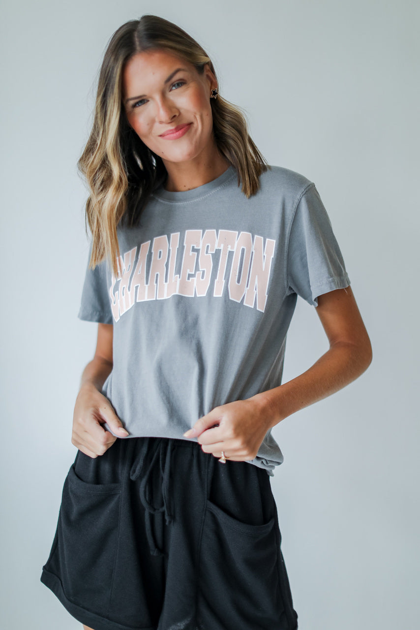 Grey Charleston Graphic Tee