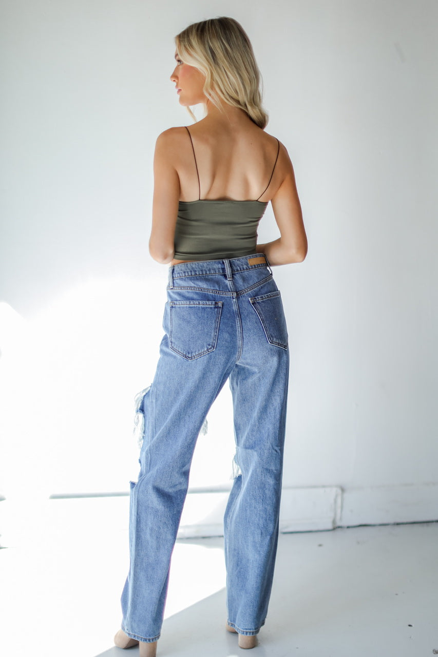 Eliza Distressed Dad Jeans