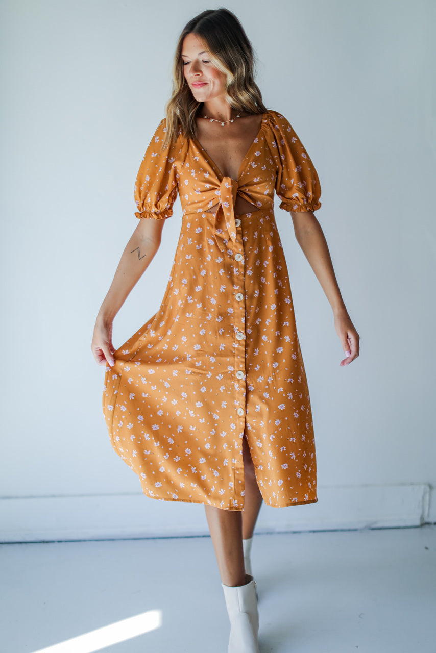 Just The One Floral Midi Dress