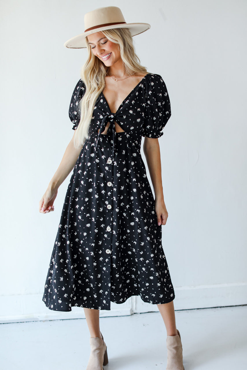 Just The One Floral Midi Dress