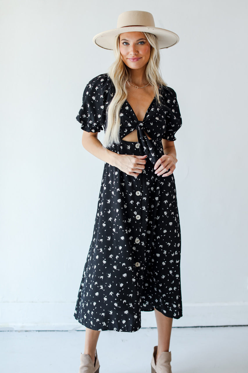 Just The One Floral Midi Dress