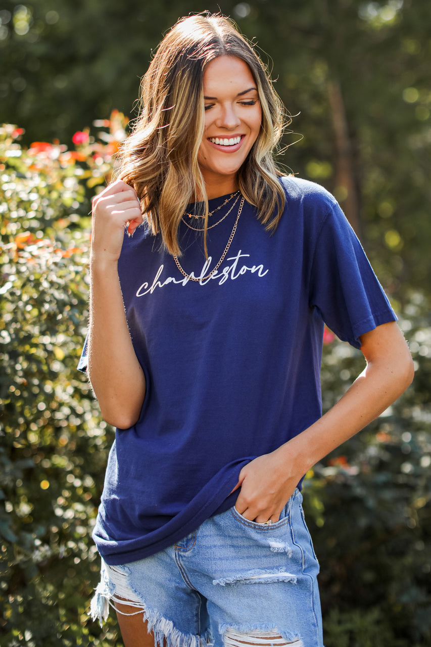 Charleston Script Tee