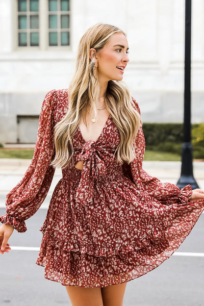 brown leopard dress