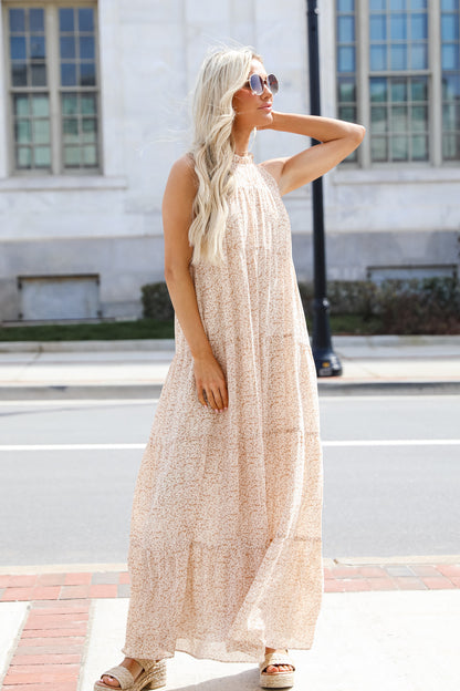 FINAL SALE - Tea Party Floral Maxi Dress