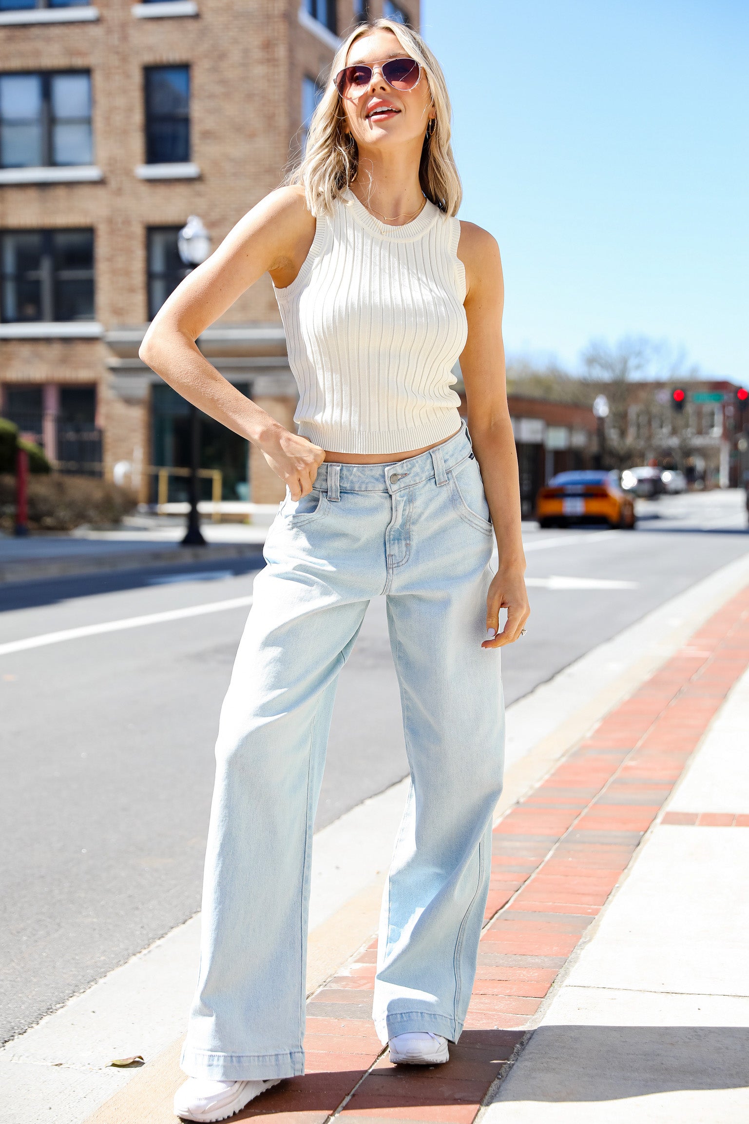 FINAL SALE - Bet On It Wide Leg Jeans