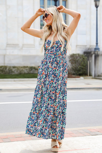 Plan For Paradise Strapless Maxi Dress