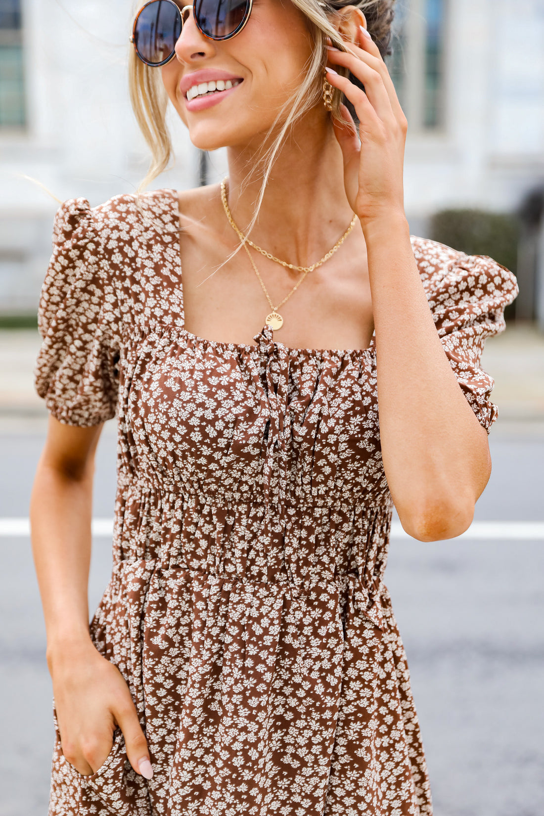 FINAL SALE - Visions Of Spring Floral Mini Dress