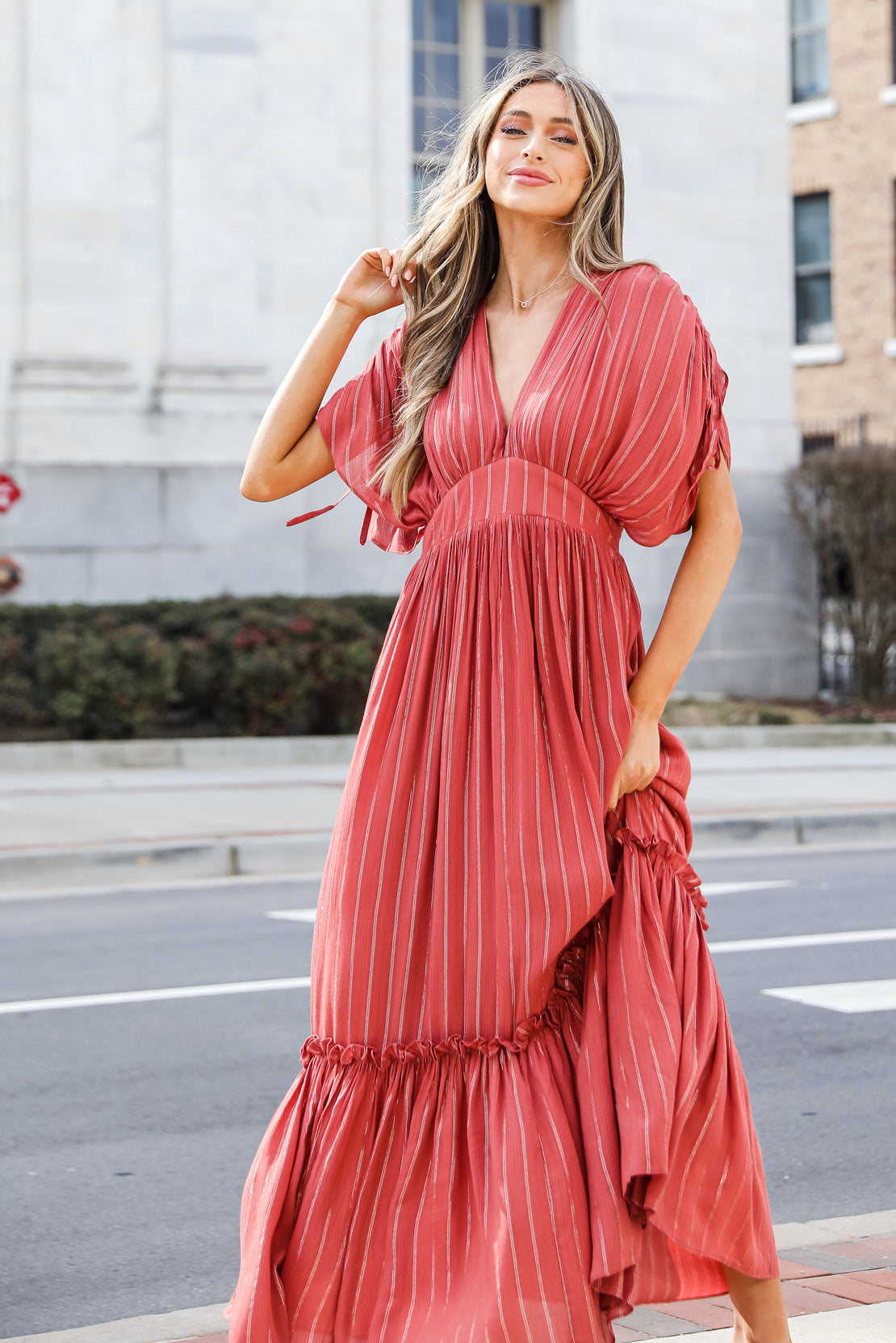 Simply Glowing Maxi Dress