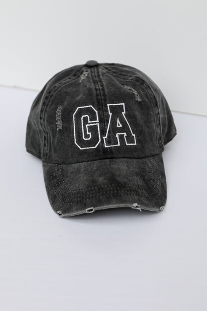 GA Embroidered Hat flat lay