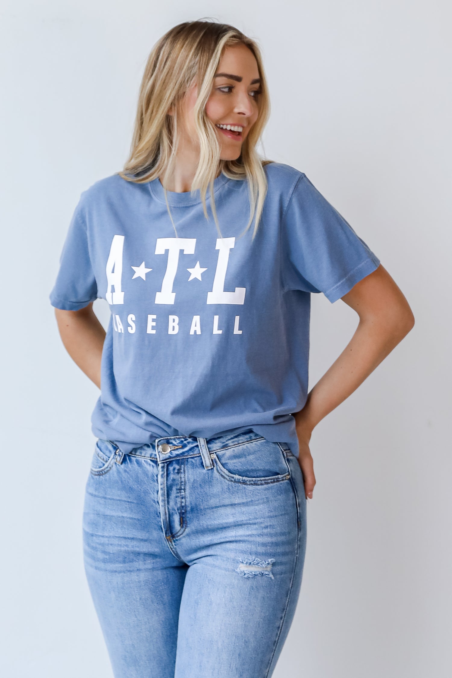 ATL Star Baseball Tee front view