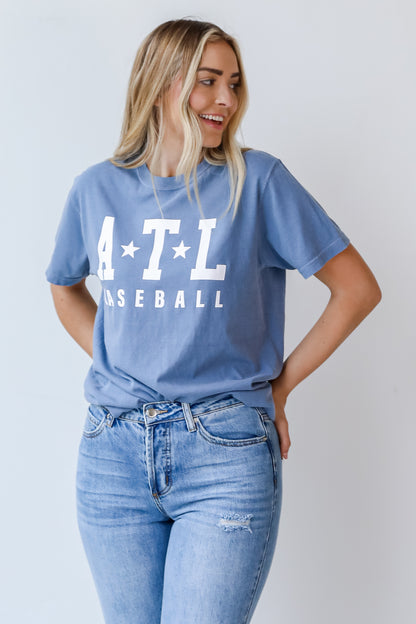 ATL Star Baseball Tee front view