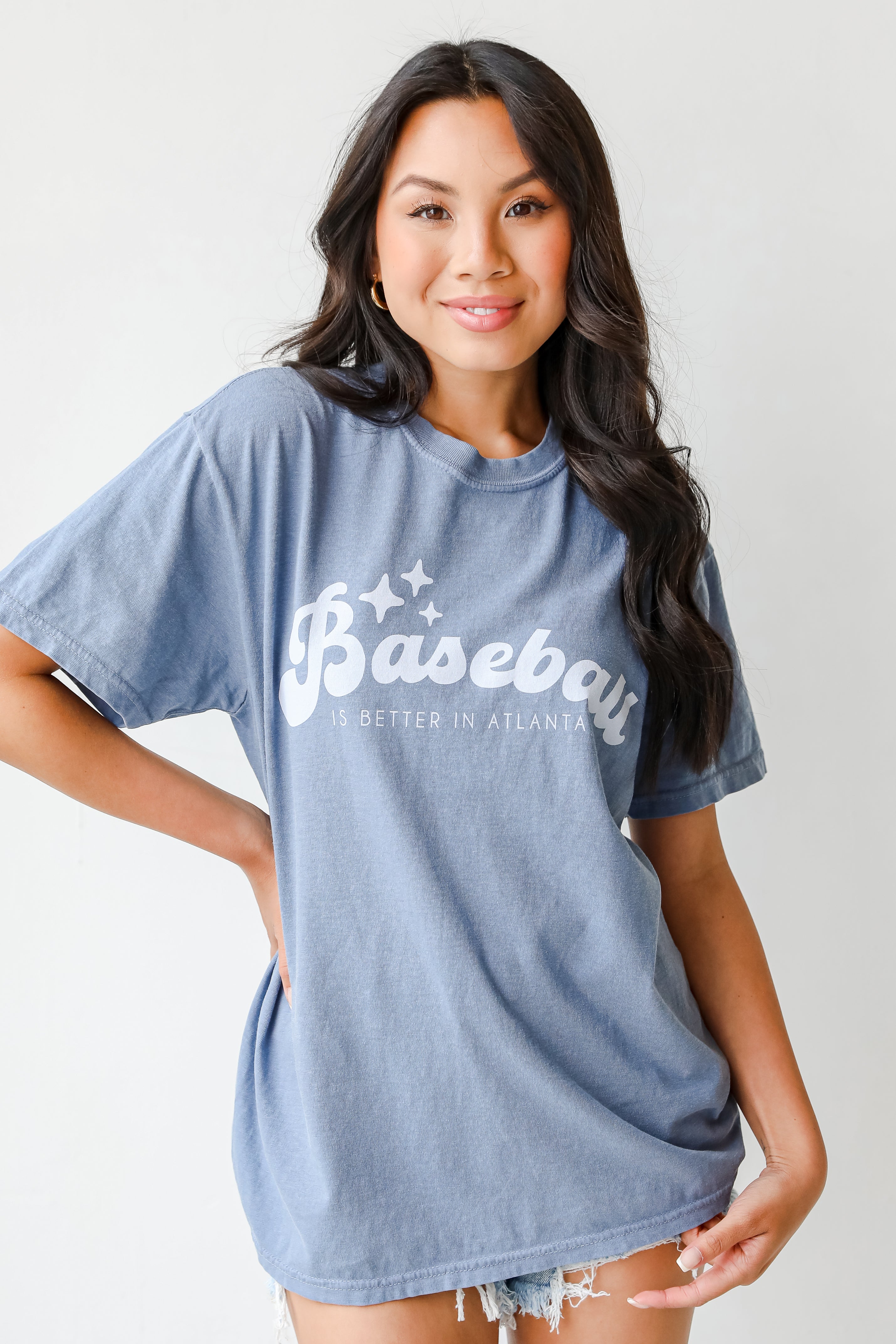 Baseball Is Better In Atlanta Tee on model