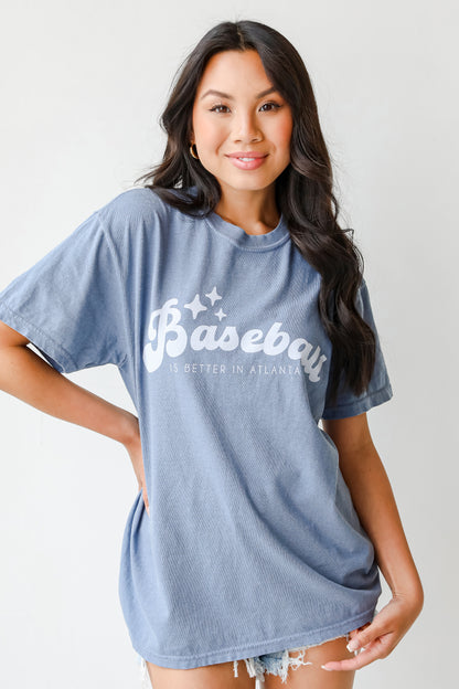 Baseball Is Better In Atlanta Tee on model