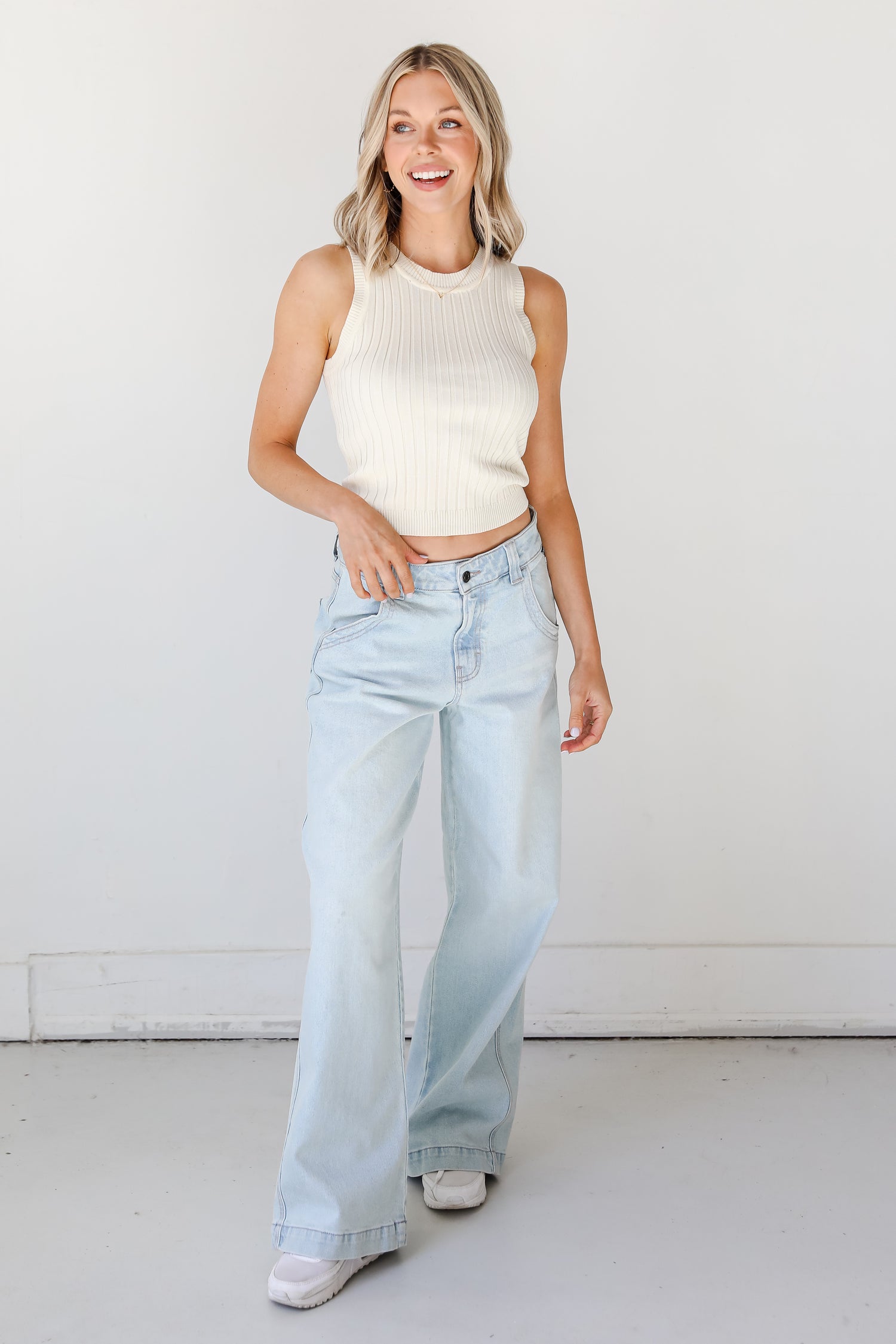 light wash skater jeans