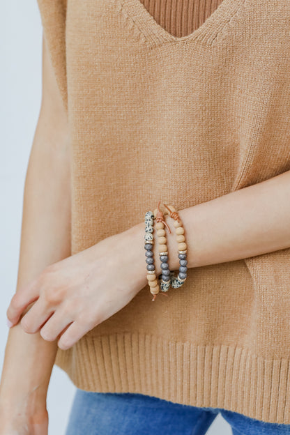 Beaded Bracelet Set on model