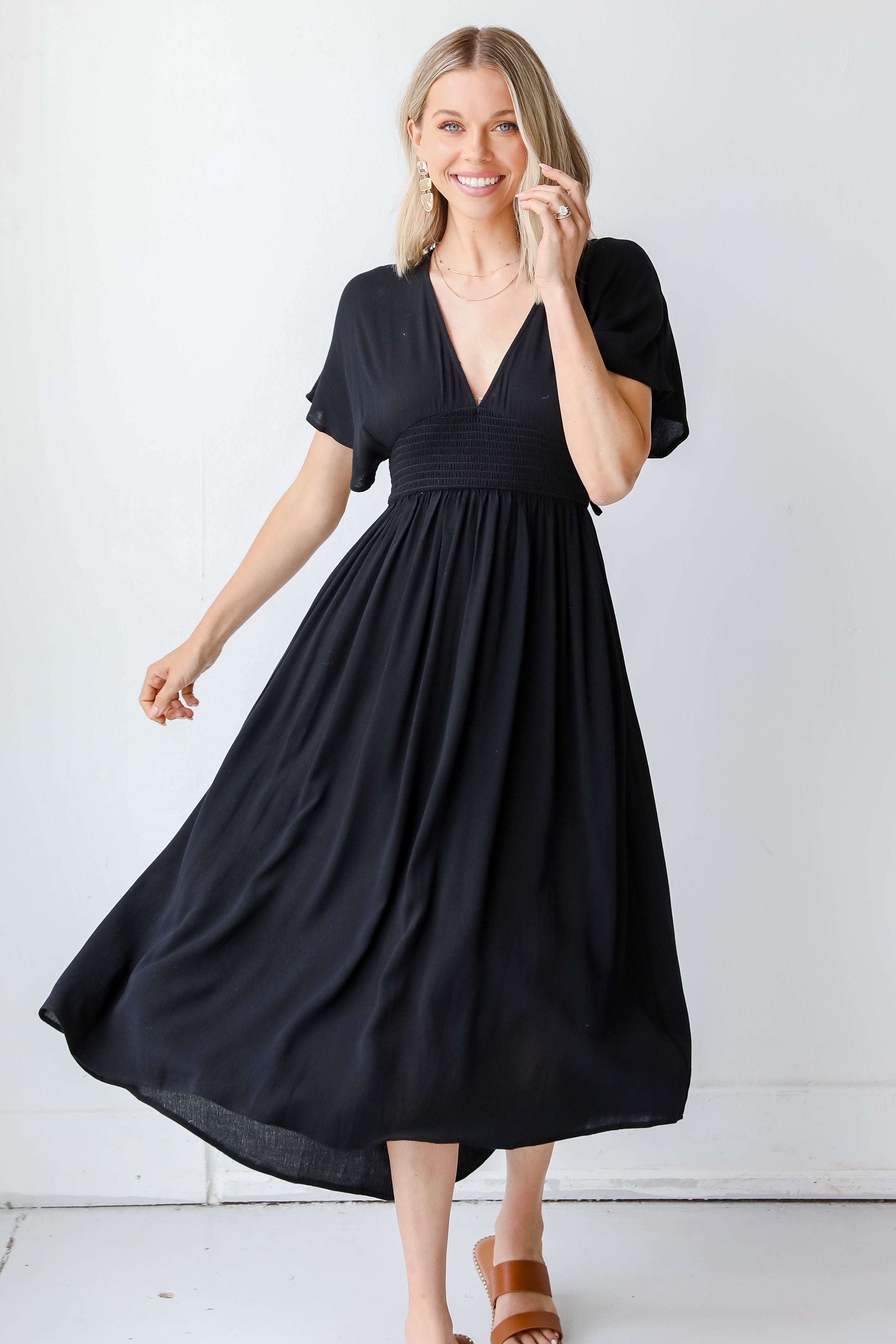 Midi Dress on model