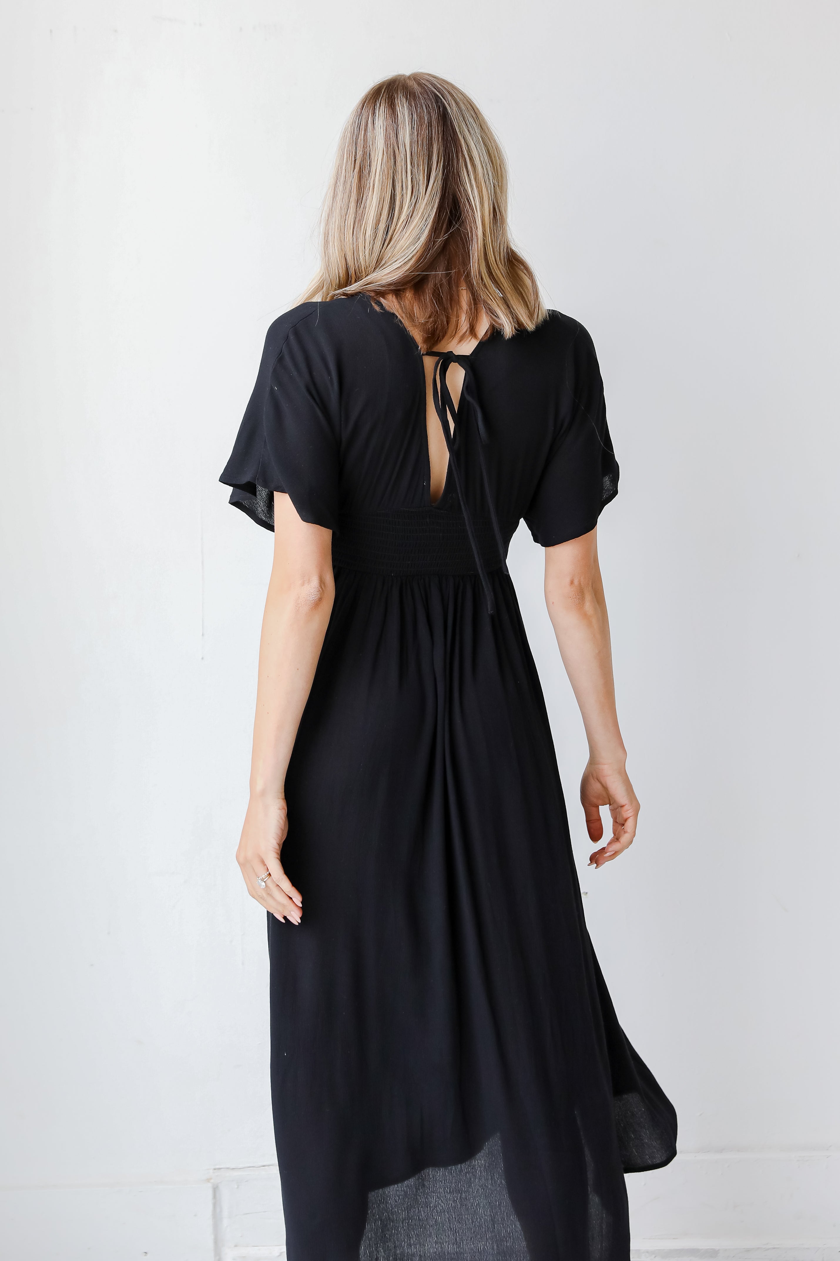 Midi Dress back view