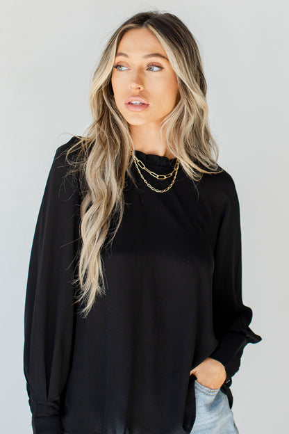 Ruffle Blouse on model