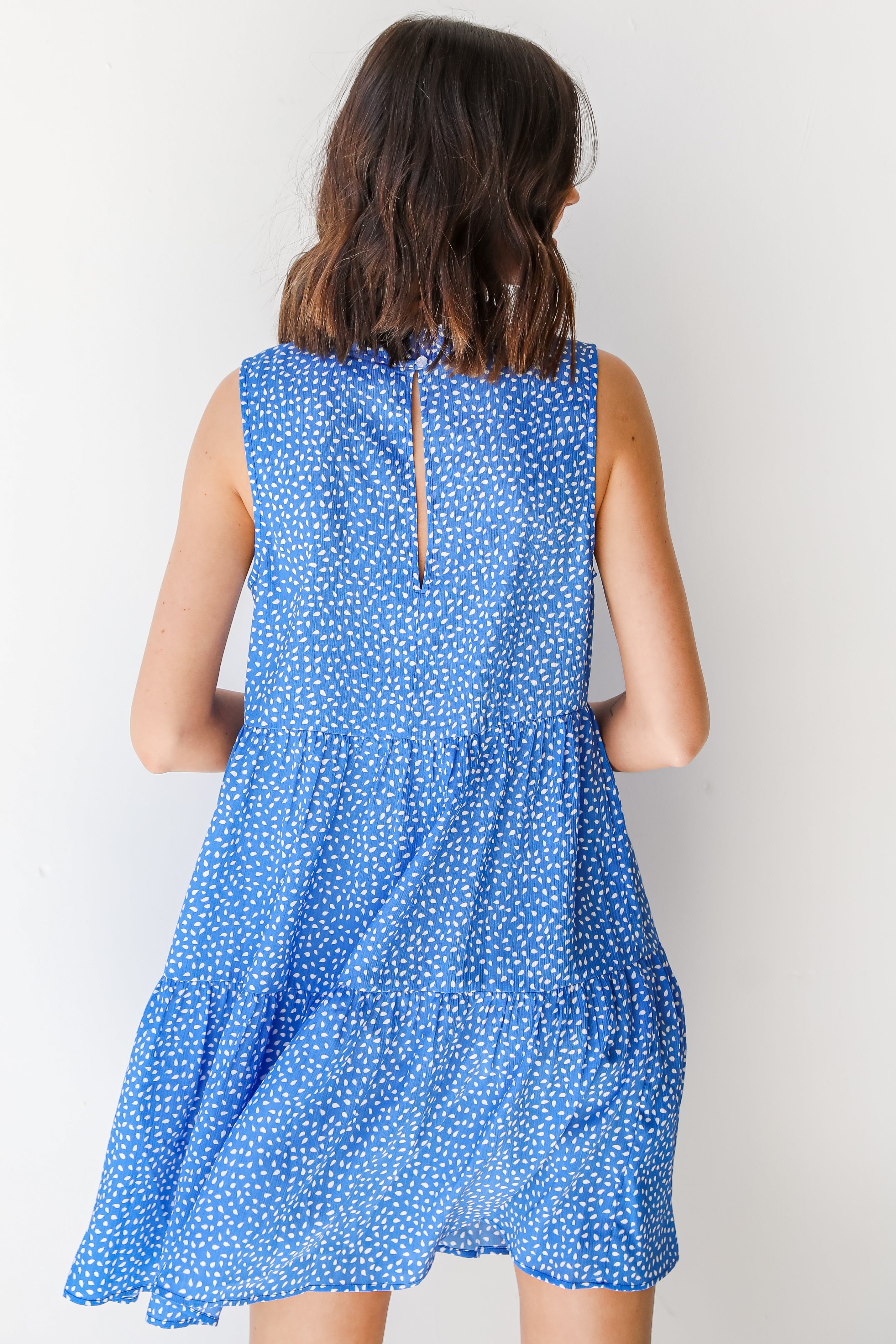 Tiered Mini Dress back view