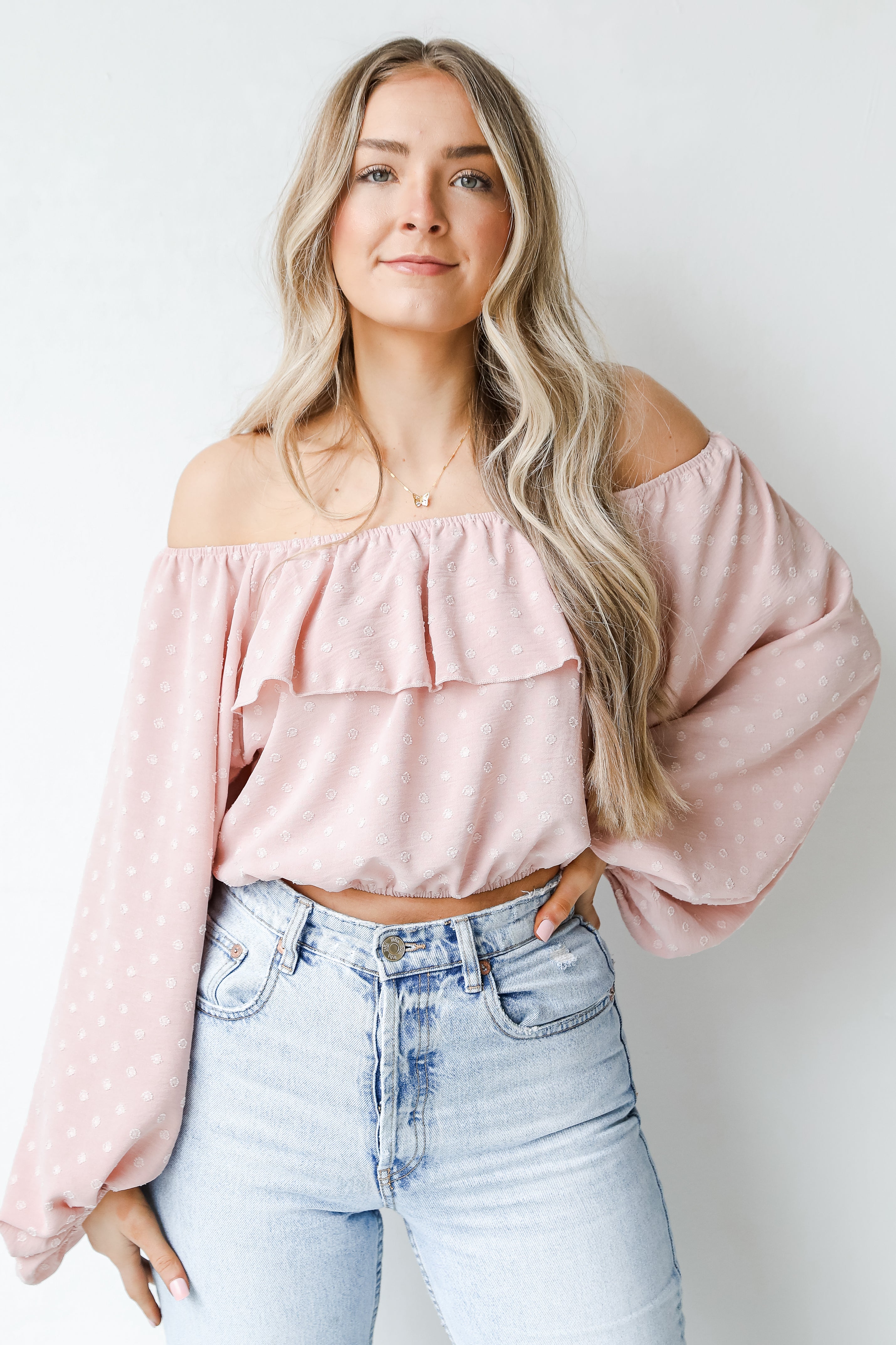 Swiss Dot Blouse