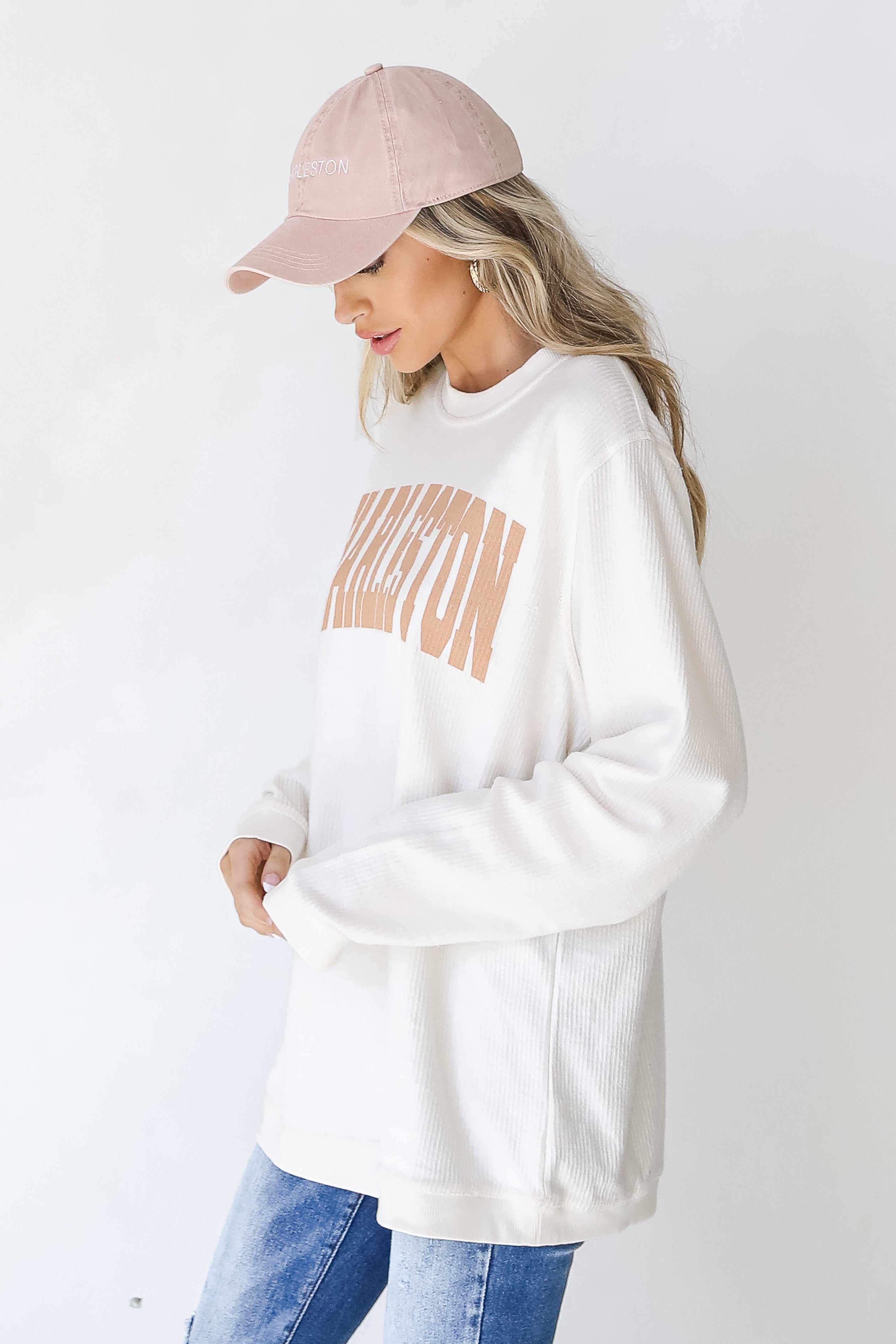 Charleston Corded Pullover side view