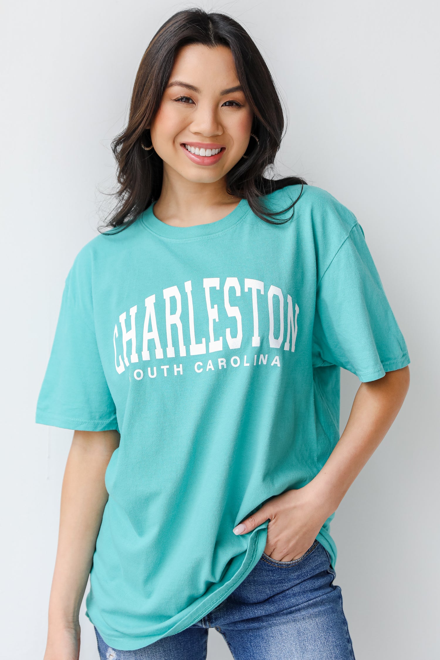 Teal Charleston Tee