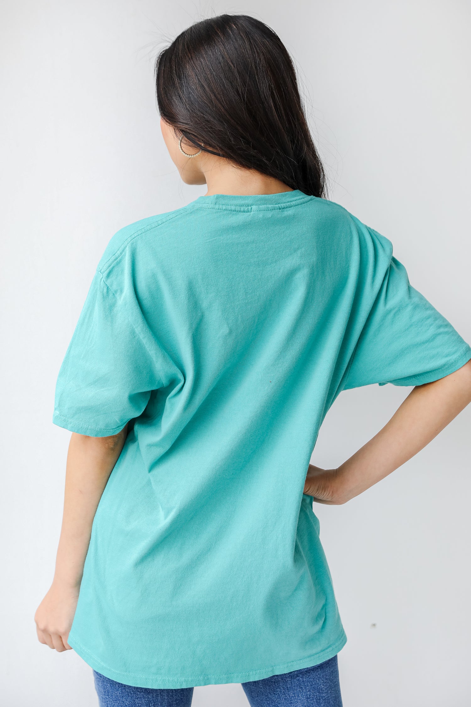 Teal Charleston Tee back view