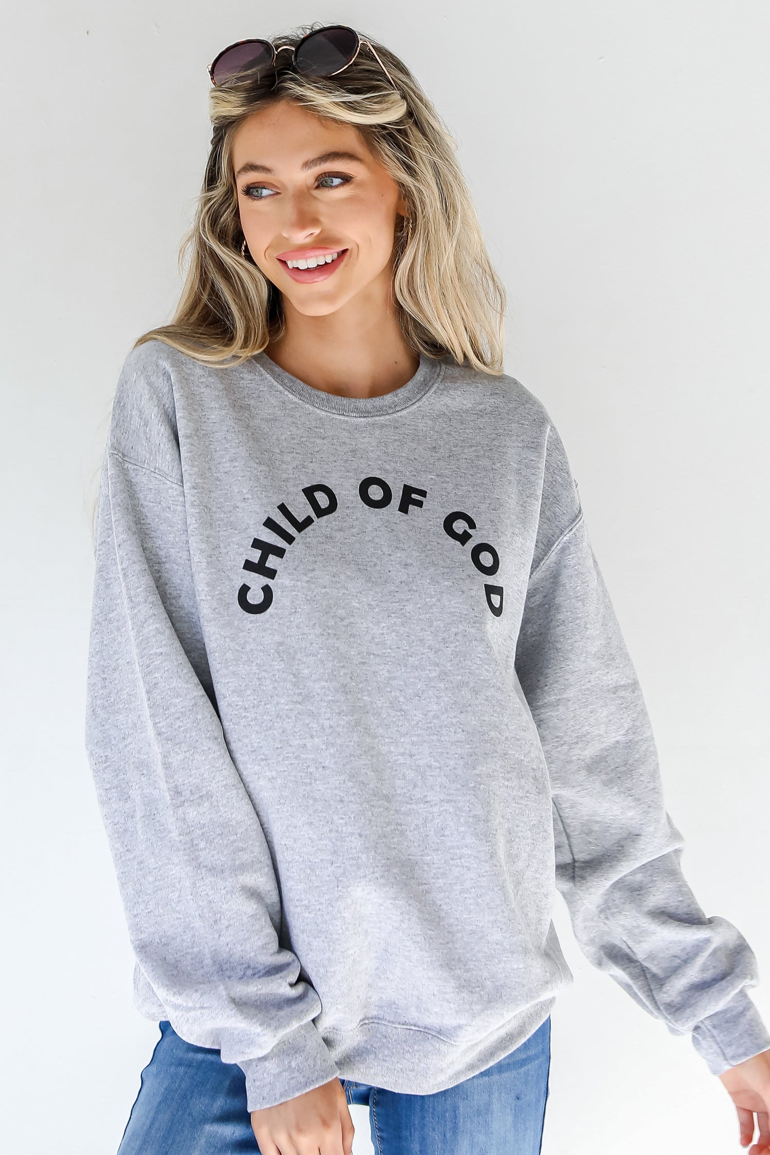 Child Of God Pullover on model