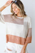 Color Block Knit Top