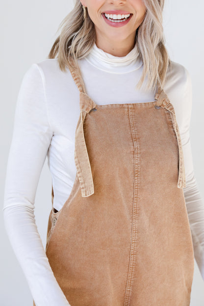 Corduroy Overalls close up