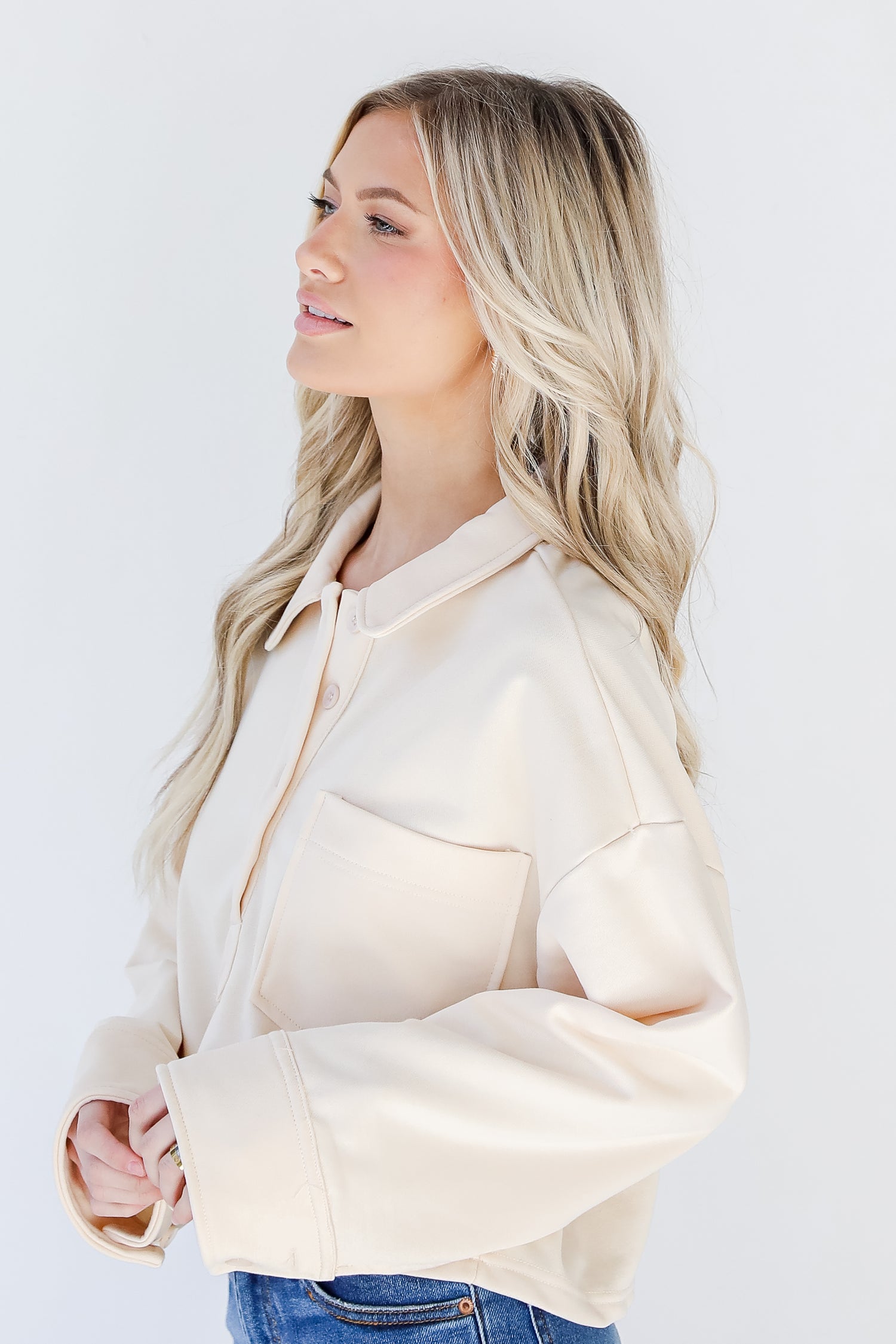 Collared Pullover side view