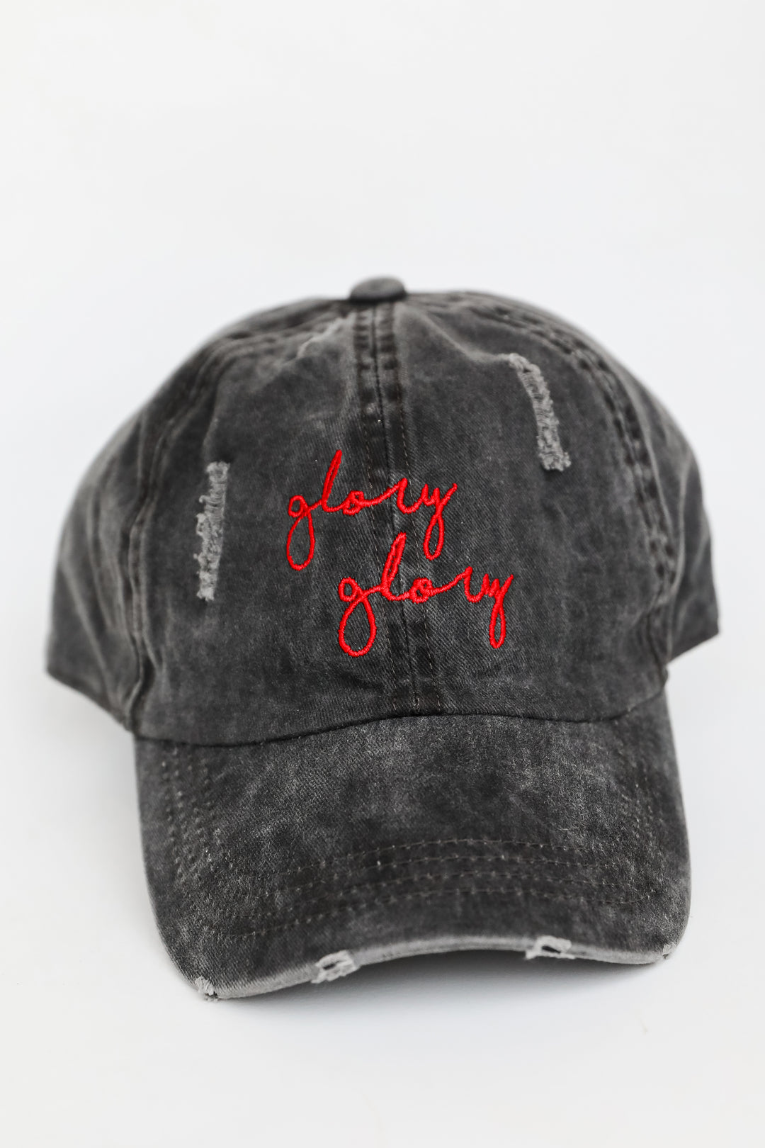 Glory Glory Script Embroidered Hat uga hats online