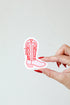 Cowgirl Boot Sticker