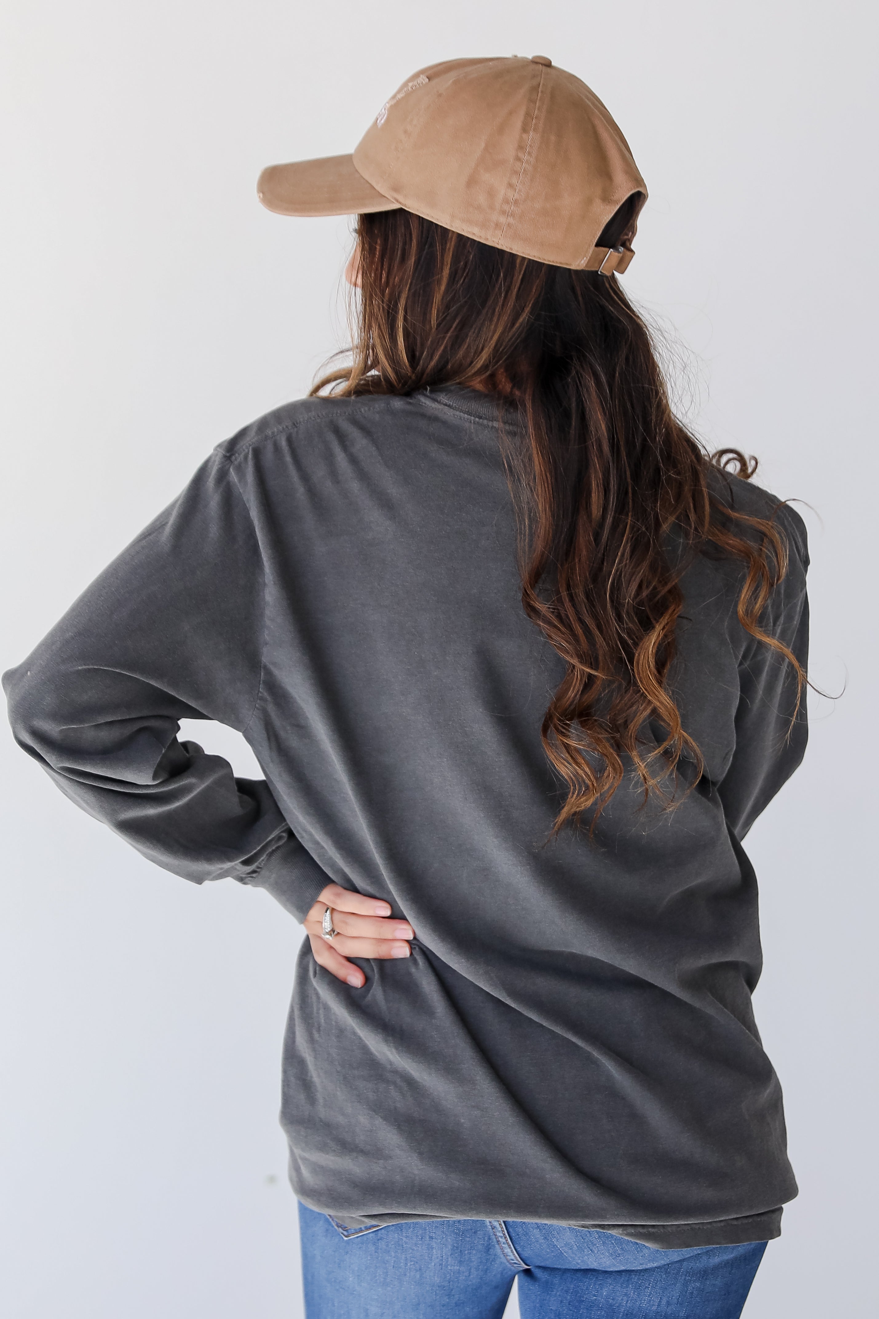 Charcoal Dahlonega Georgia Long Sleeve Tee back view