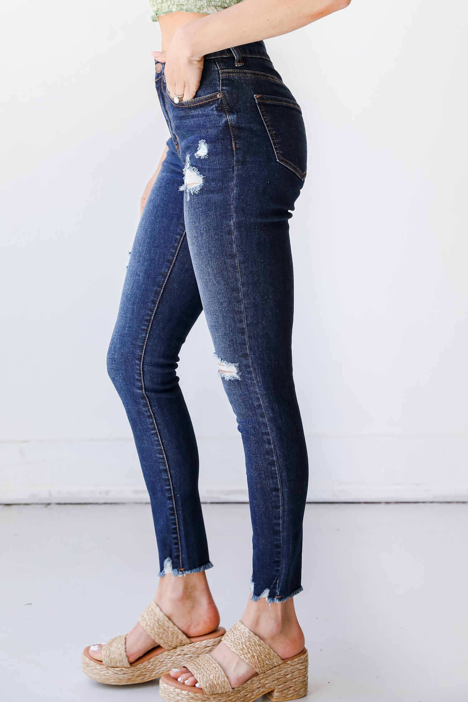 Distressed Skinny Jeans side view