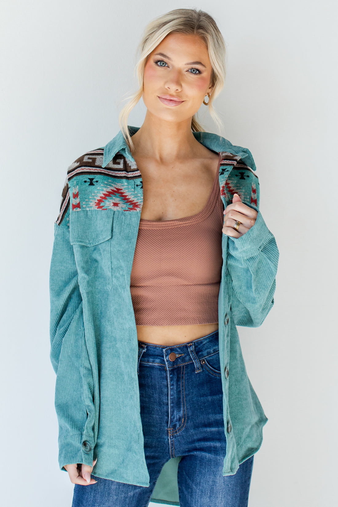 Aztec Corduroy Shacket