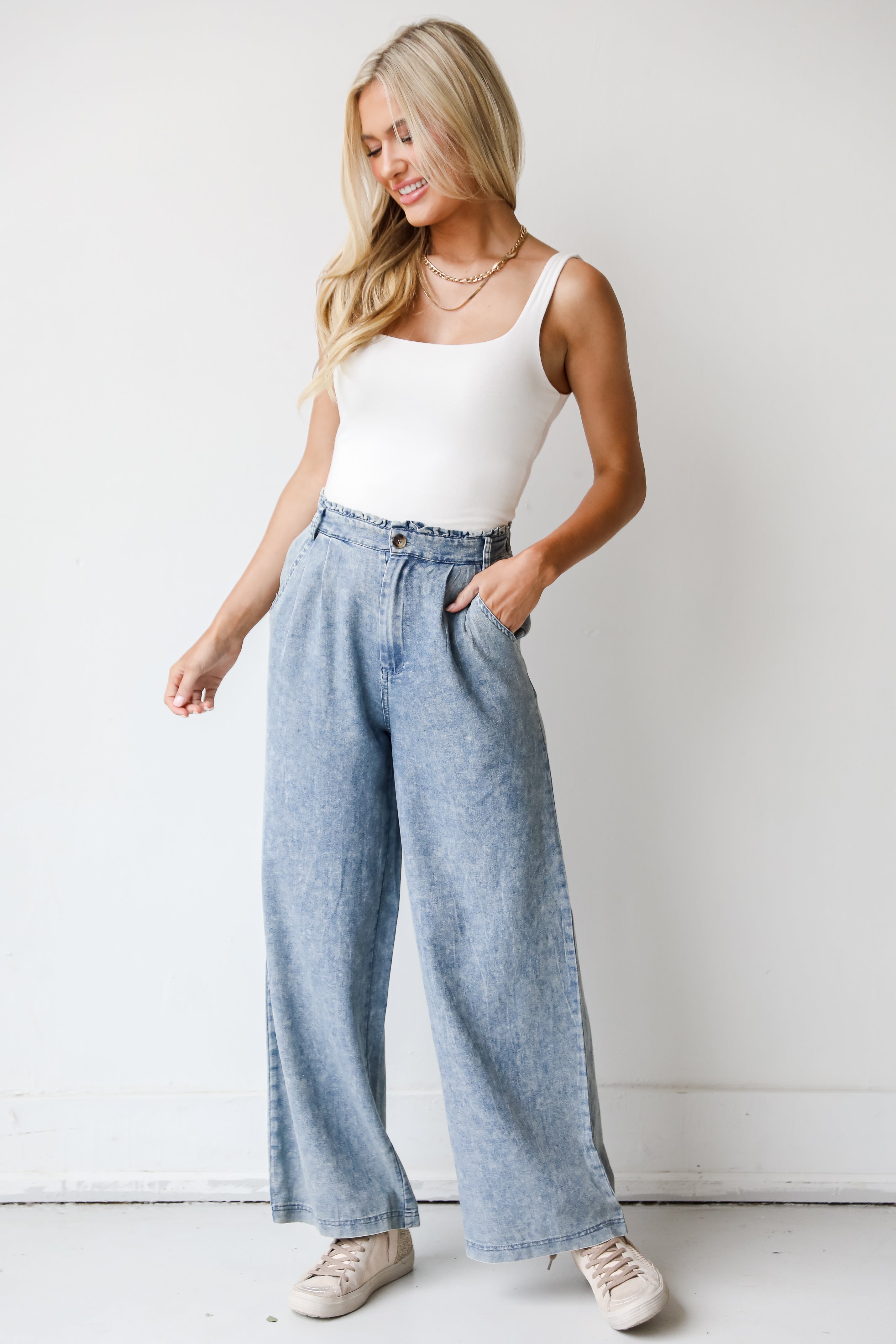 Wide Leg Jeans front view