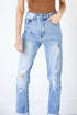Distressed Mom Jeans