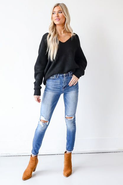 Distressed Skinny Jeans front view